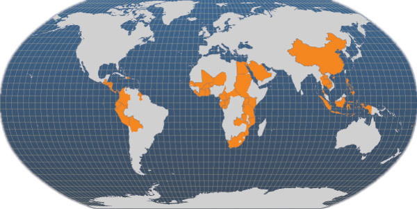 Pays producteurs de Tilapia du Nil