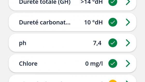 test après avoir filtré au charbon actif