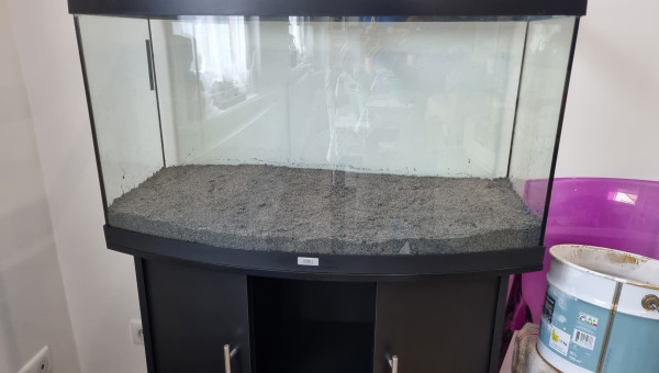 Mis en place du sol (substrat + sable)