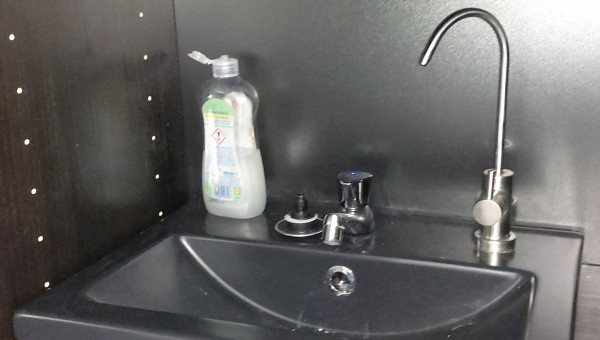 Petit vasque de lavage + osmose direct