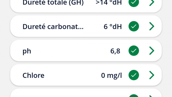 enfin je suis débarrasser de cette hausse de dureté d eau j ai mis un petit bout de temps pour m en débarrasser