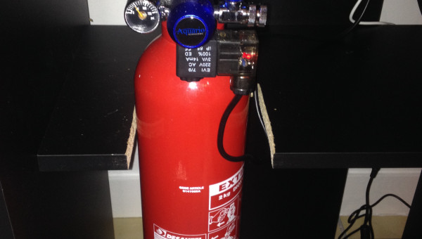 Ajout du CO2  Extincteur