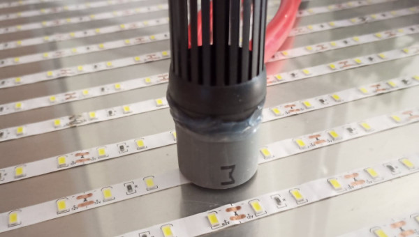 Rajout d'un bout de tuyau sur la crépine