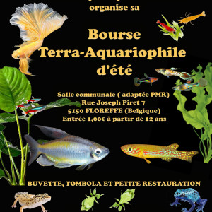 bourse terra-aquariophile d'été 16 & 17 Septembre 2023