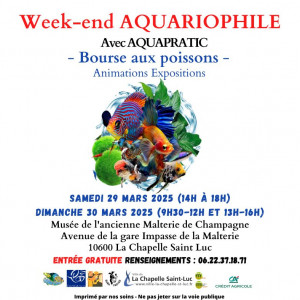 Week-end Aquariophile avec AQUAPRATIC