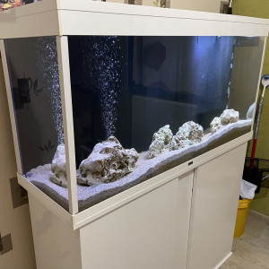Aquarium et meuble blanc CIANO 240 litres