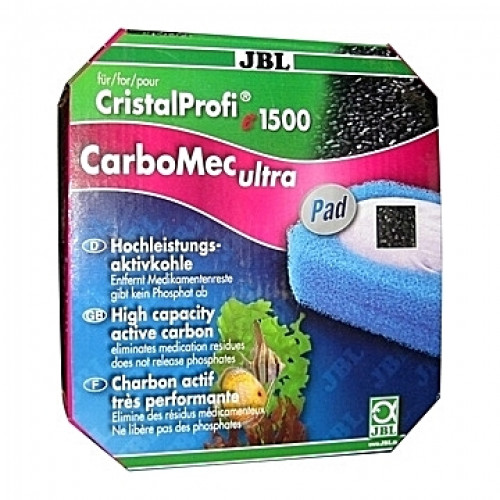 Charbon actif haute performance JBL CarboMec ultra Pad pour CristalProfi e1500 - 800ml