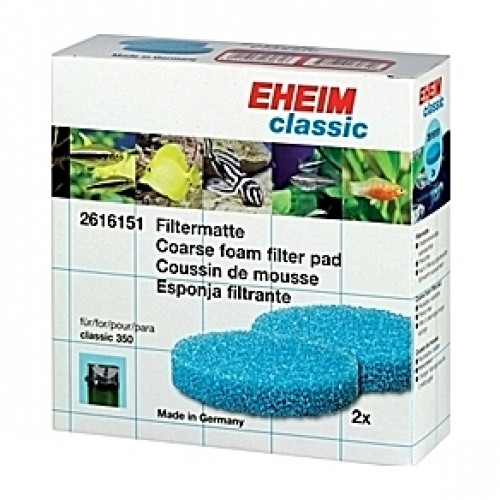 2 Coussins de mousses bleues pour EHEIM Classic 350 (EHEIM 2215)