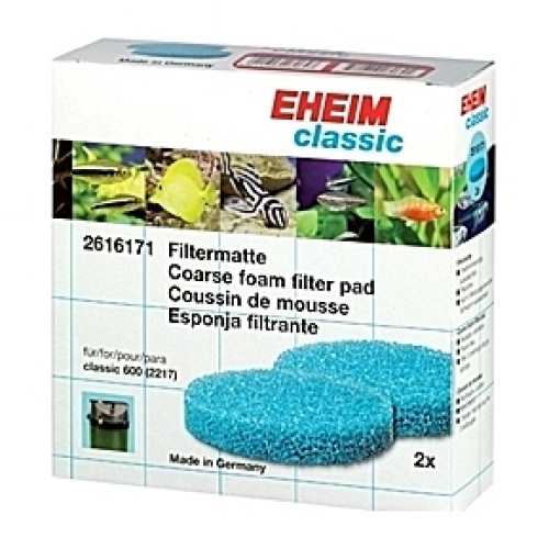 2 Coussins de mousses bleues pour filtre EHEIM Classic 600 (EHEIM 2217)