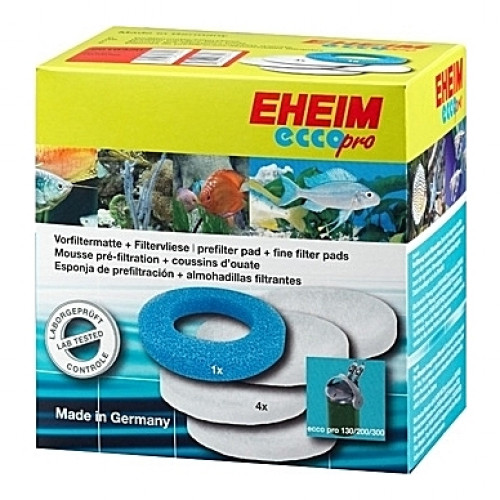 1 Mousse bleue + 4 Coussins de ouate (perlon) pour filtre EHEIM Ecco Pro (EHEIM 2032-2036)