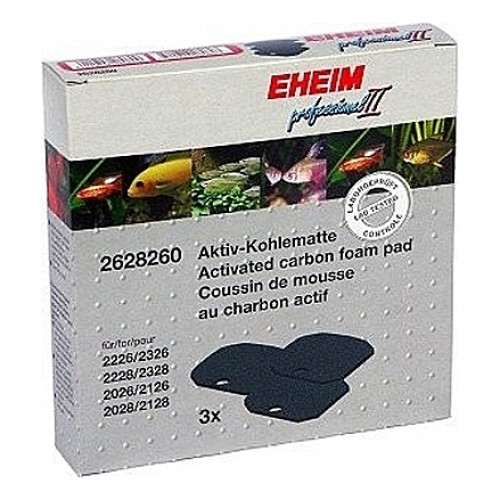 3 Mousses de charbon actif pour filtre EHEIM eXperience 150/250 (EHEIM 2222-24/2422-24)