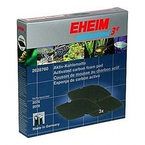3 Mousses de charbon actif pour filtre EHEIM professionel (EHEIM 2076-2078)