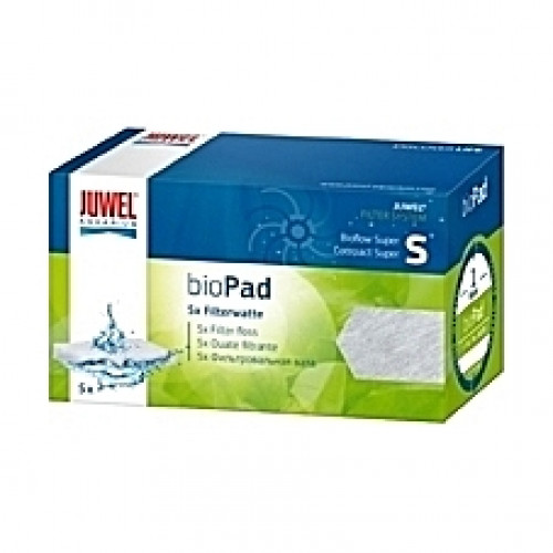 5 Ouates (perlon) compactes filtrantes bioPad Taille S pour filtre JUWEL Bioflow One