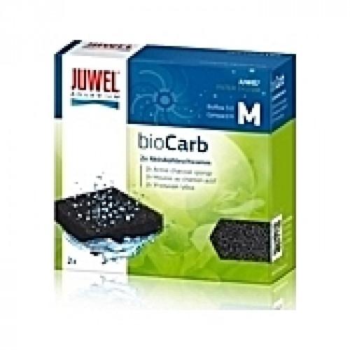 2 Mousses compactes de charbon actif bioCarb Taille M pour filtre Bioflow 3