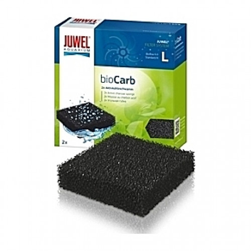 2 Mousses compactes de charbon actif bioCarb Taille L pour filtre Bioflow 6