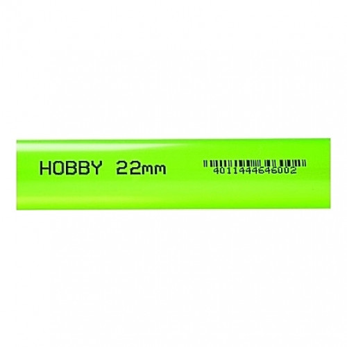 Tube rigide vert 22mm extérieur 1m HOBBY