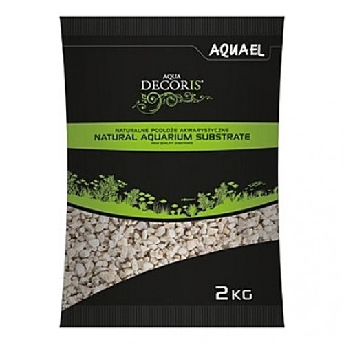 Gravier blanc/beige dolomite AQUAEL AQUA DECORIS - 2 à 4mm - 2Kg