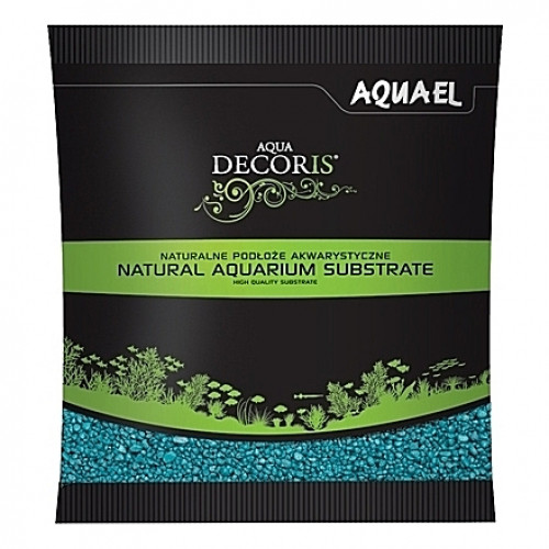 Gravier turquoise AQUAEL AQUA DECORIS - 2 à3mm - 1Kg