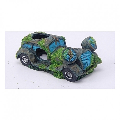 Epave voiture avec mousses - 14x8,5x6cm