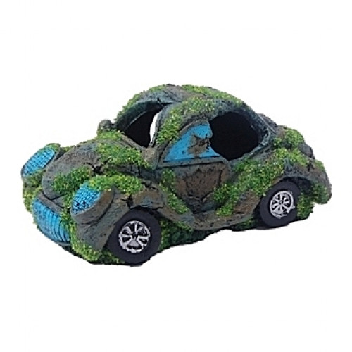 Epave voiture avec mousses - 15x8x7cm