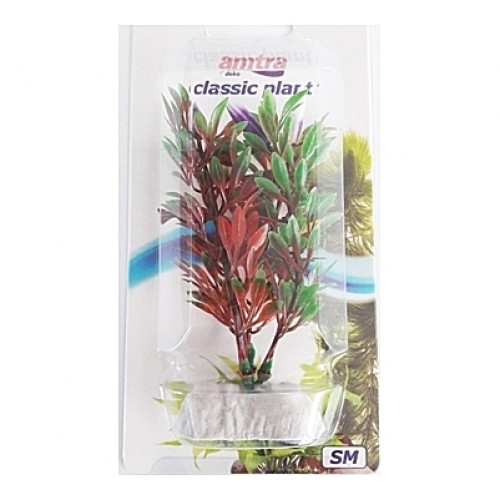 Plante artificielle verte et rouge 12cm