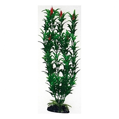 Plante artificielle Egeria fleur rouge 18cm