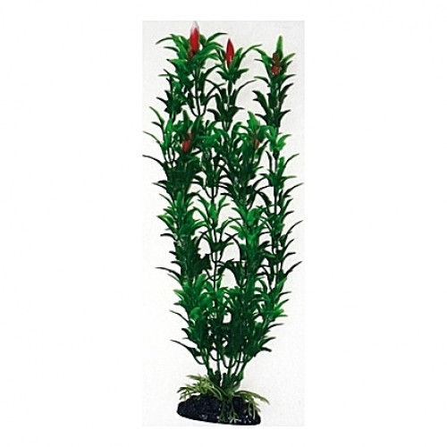 Plante artificielle Egeria fleur rouge 27cm