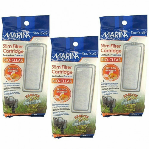 LOT DE 3 Packs DE 3 Marina Bio Clair Slim Filtre à cartouche FILTRES S10 S15 S20