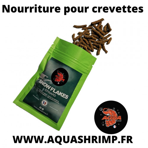 Snow flakes épinard nourriture pour crevettes aquarium