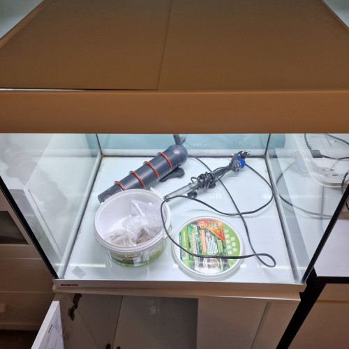 Aquarium eheim vivaline led 150 litres blanc tout équipé