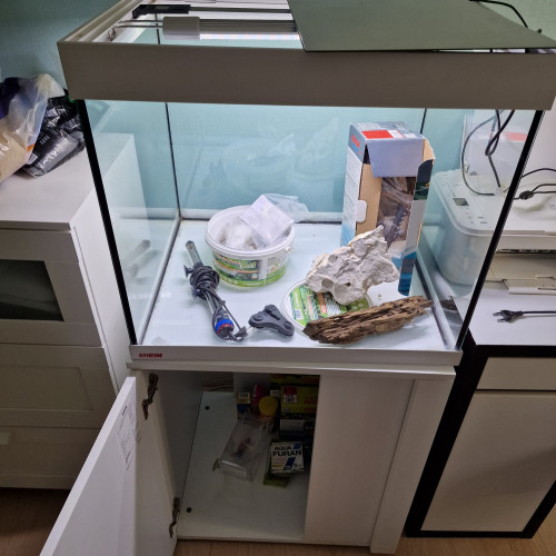 Aquarium eheim vivaline led 150 litres blanc tout équipé