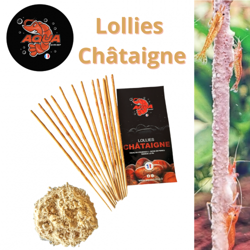 Lollies châtaigne bio aquashrimp