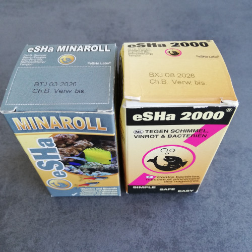1 flacon Vitamines et minéraux + 1 flacon eSHa 2000/ 14 euros les 2