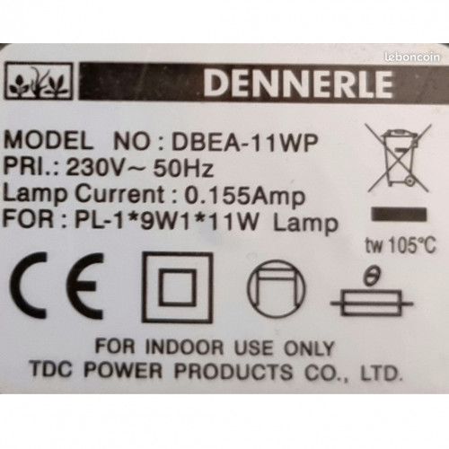 Lampe pour Aquarium Nanocube marque Dennerle modèle DBEA-11W