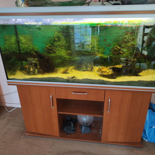 Aquarium 400 l avec pompe, chauffage, bulleur ,neon