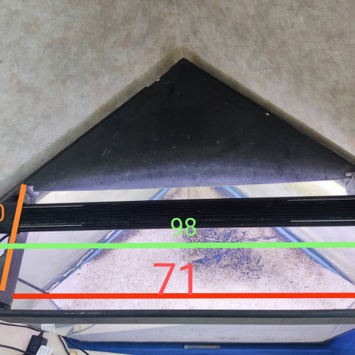 Aquarium triangle juwel 150 l