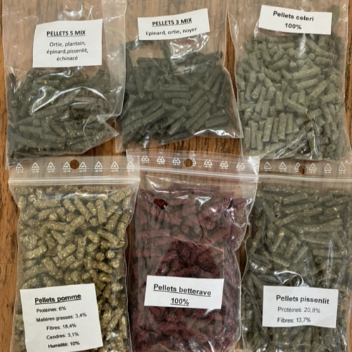 Déstockage de pellets par paquet de 1 kg ou plus