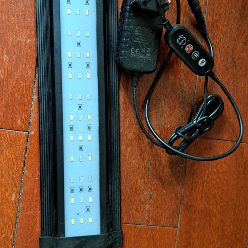 Eclairage LED plein-spectre d'aquarium, 10 niveaux de luminosité réglables