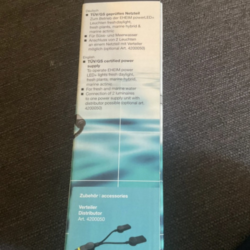 Alimentation électrique pour lampes aquarium