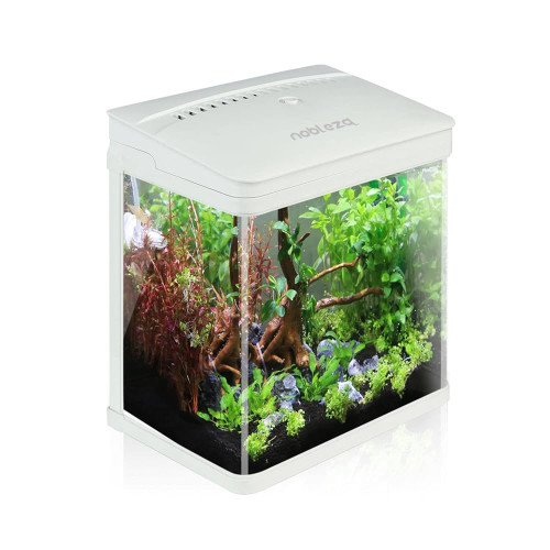 Aquarium 7L avec éclairage et filtration intégrée (Nobleza)