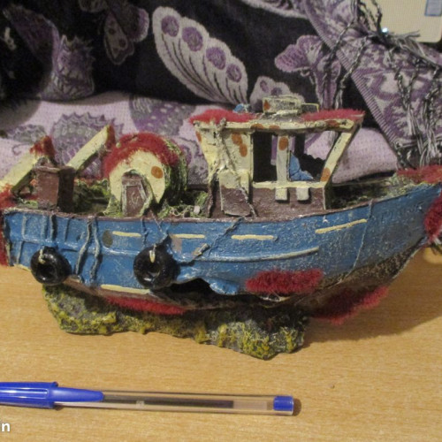 Chalutier décoration aquarium