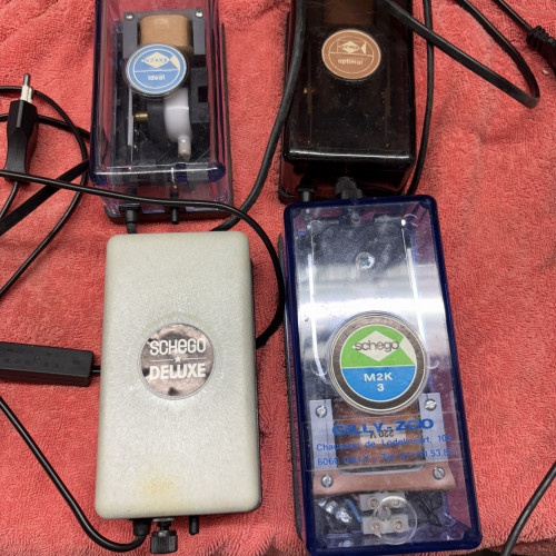 Pompes, filtres et resistances.