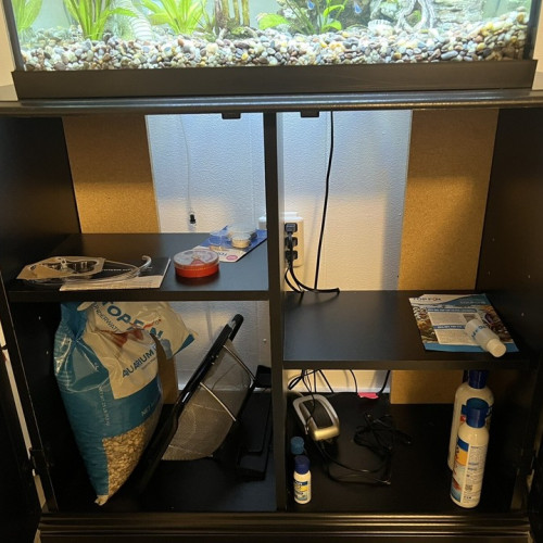 Aquarium + meuble, accessoires a vendre