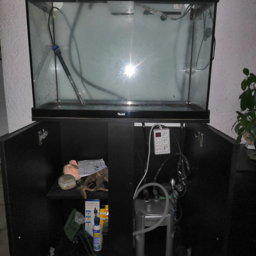 Vends Aquarium 200l avec meuble + filtre + accessoires