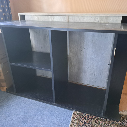 Meuble aquarium 1m20 noir