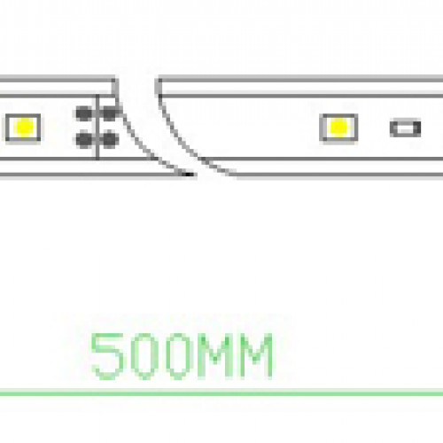 1 barre rampe LED 6000K 7.2W 12VCC blanc froid 50cm IP 65 lumière éclairage aquarium cuve crevettes poissons plantes