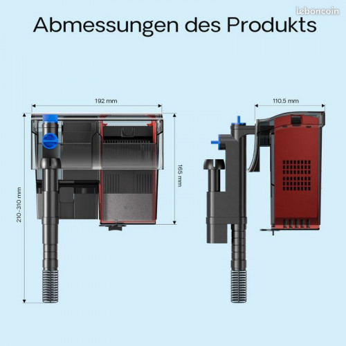 NEUF SunSun CBG-500 Hang on filter