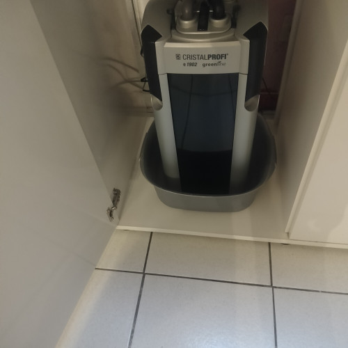 Aquarium 450 litre blanc avec meuble