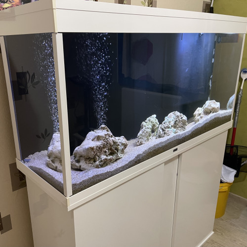 Aquarium et meuble blanc CIANO 240 litres