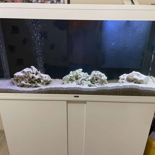 Aquarium et meuble blanc CIANO 240 litres